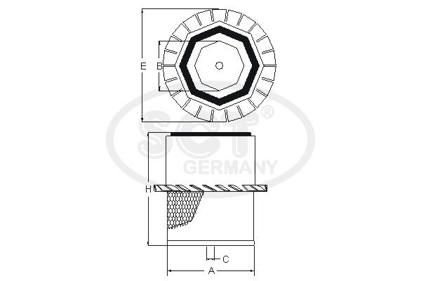 SCT GERMANY Ilmansuodatin SB 2091